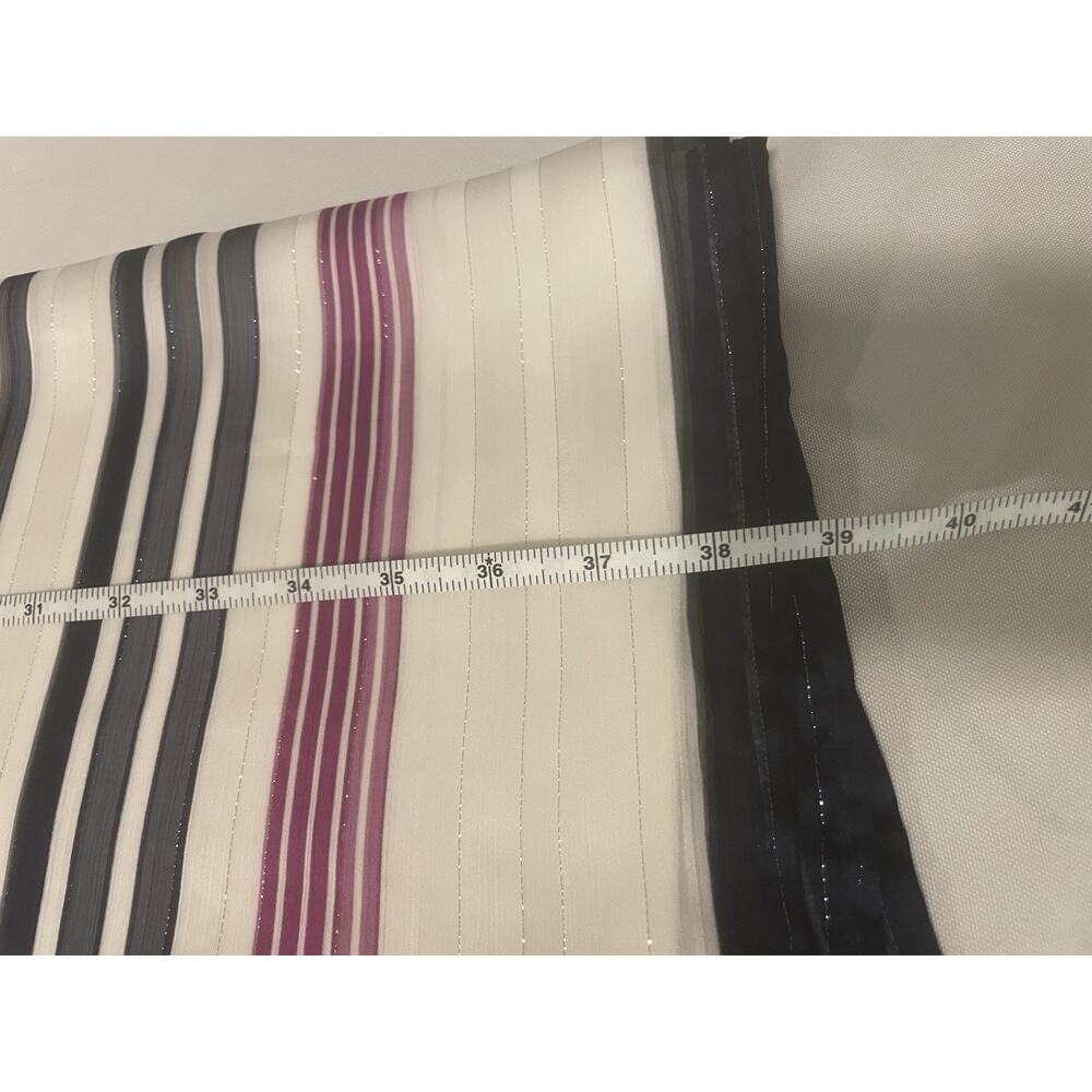 NWT DKNY Shift Dress Striped Shimmer Split Side Draped Size Small Women’s - Picture 12 of 12